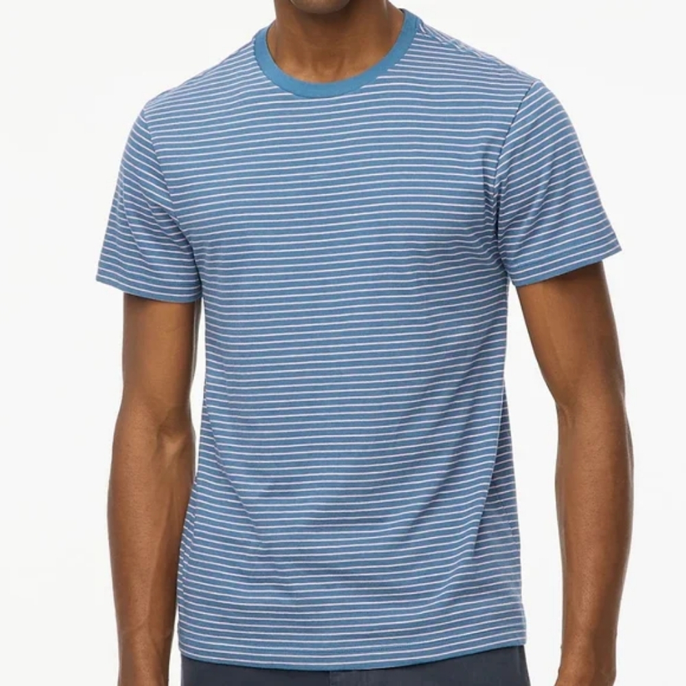 J. Crew Men's Striped Classic T-Shirt Size Medium NEW